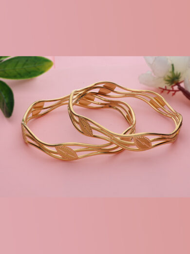 Twisted Leafy Bangles