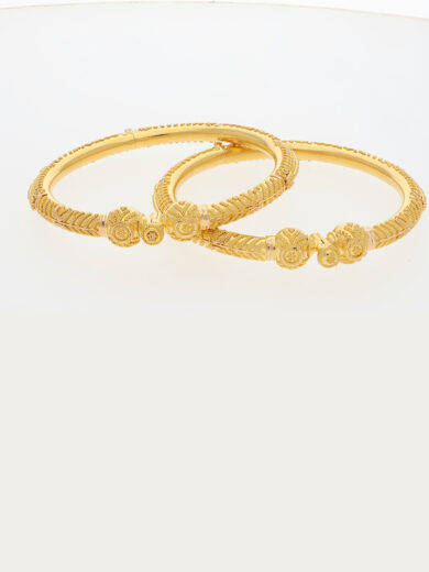 Spiral Gold Bangle