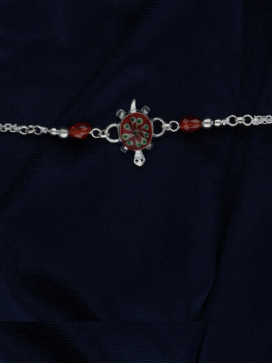 Silver Shell Rakhi