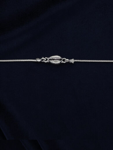 Seashell Symphony Silver Rakhi