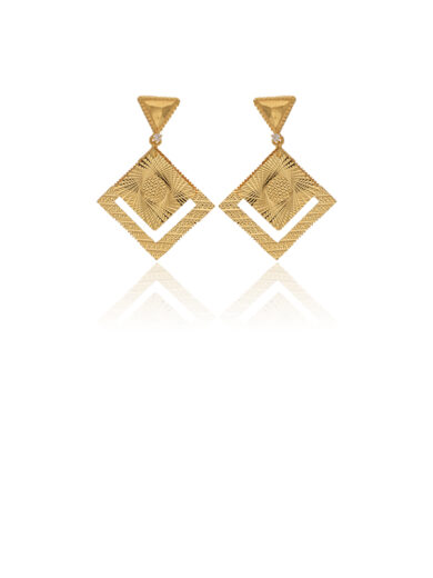 Rectangle Design Golden Charm Cascade