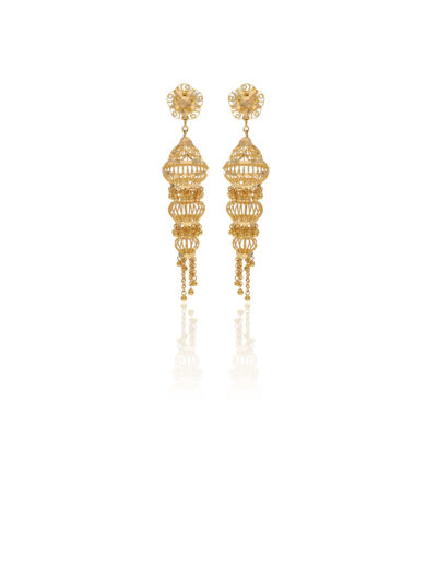Three layer hanging jhoomer Dangles