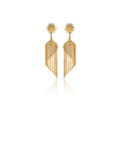 Glimmering Lacy Jhoomer Earring