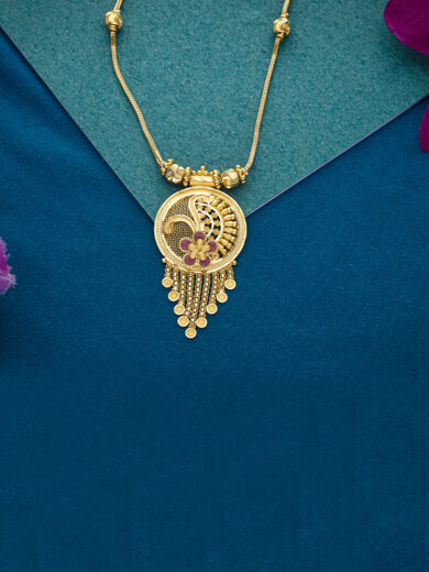 Golden Halo Pendant Chain