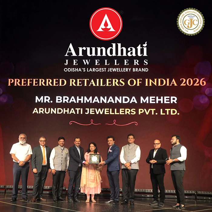 Most prestigious “Preferred Retailers of India-2026” award by the GJC