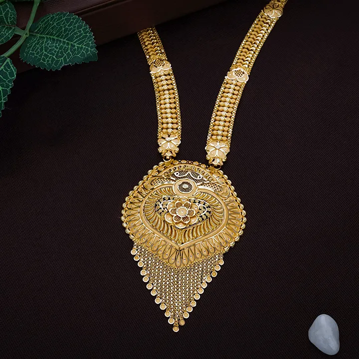 Rajwada Hridaya Antique Bridal Long Necklace-NKSS5700 S141 - Image 2