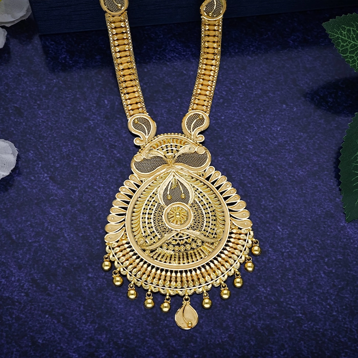 22K Gold Paisley Filigree Rani Haar - NKSL6677SU3369 - Image 2