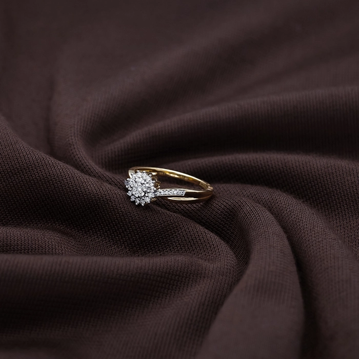 Delicate Cluster Diamond Ring for women - DLRG4096S420
