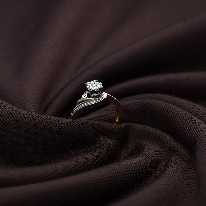 Solitaire Diamond Ring for women - DLRG4121S4200 - Image 2