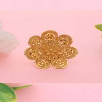 Golden Blossom Party Wear Gold Ring-1060004679991AA S263
