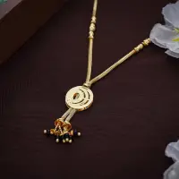 22K Gold Concentric Filigree Mangalsutra - MS6888SU2E9G