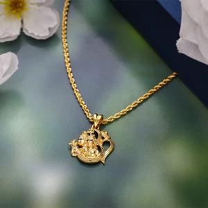 22K Vishnu Lakshmi Om Gold Locket Pendant – 1060001825155 SU2EE0
