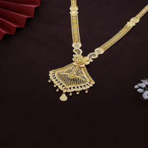 Suma Fan Motif Traditional Long Necklace-1060011359480AA S381