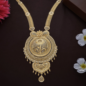 22K Starburst Tassel Gold Long Necklace – NKSL6622 SU3369