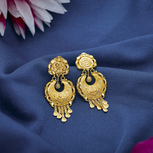 Chandelier Gold Dangler Earrings-ER16488 SU2E99