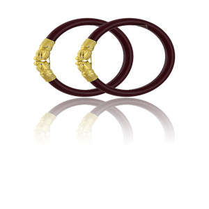 22K Traditional Fish Motif Gold Sankha Bangles-SMM-01