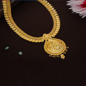 Lakshmi Shreemantika Long Gold Necklace-1060010724357AA S414