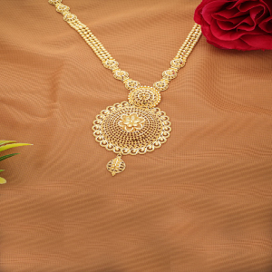 Fancy Floral Gold Necklace