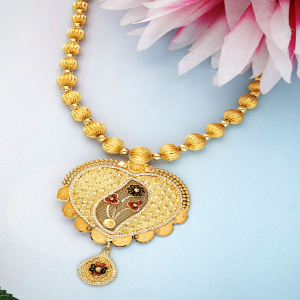 Bhavya Kanchanamala Long Gold Necklace-NKS13155S401