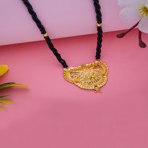 EthnoBliss Semi Long Gold Mangalsutra-1060009766313AAS14