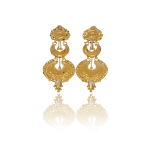 Golden Gala Hanging Earrings-1060006102176AA S252
