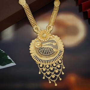 Gold Peacock Necklace - NKSL6663SU2E83