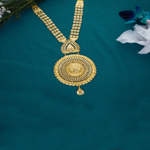 Flora Grace Long Gold Necklace-1060011016826AA S373