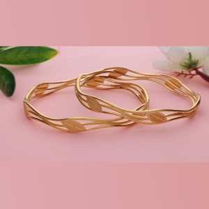 Twisted Leafy Bangles-1060006879078AA S117