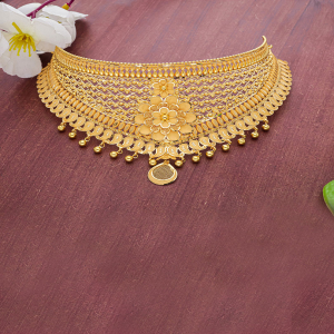 Grid Work Floret Choker-1060009062248AA S141