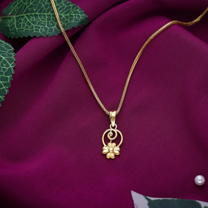 Floral Bloom 22K Gold Kids Pendant Locket - LKT4712SU2ECG