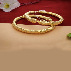 Traditional Gold Mukh Bangles-1060008999159AA S3721