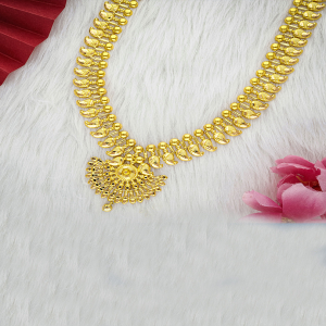 Surya Valli Classic Long Gold Necklace-1060011001709AA S101
