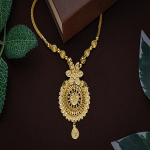 22K Gold Floral Mandala Necklace - NCKSS30897SU2E97