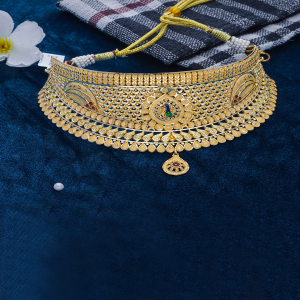 Serene Peacock Glow Choker-1060009818357AA S373
