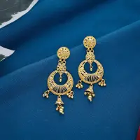 22K Gold Jhumka Hoop Drop Earrings - ER20857SU2E53