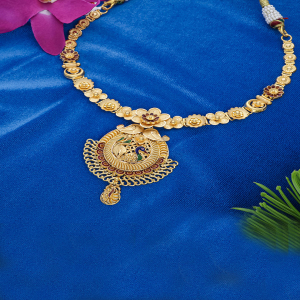 Intricate Peacock Floret Necklace