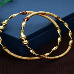 Gold Designer Bala Bangles-BALA0812 S322