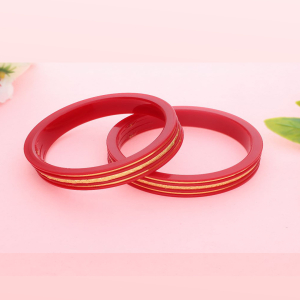 22K Minimal Heritage Gold Sankha Bangles-1060006201978AA S190