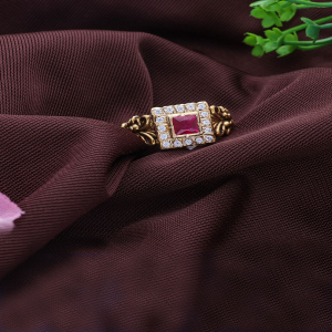 Royal Crimson Crest Men Ring-1060009027179AA S284