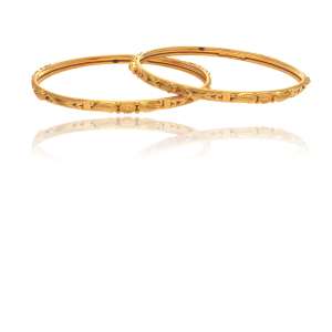Blooming Artwork Bangles-1060007058786