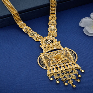 Padma Jhalki Long Gold Necklace-NKSS2323 SU2E97