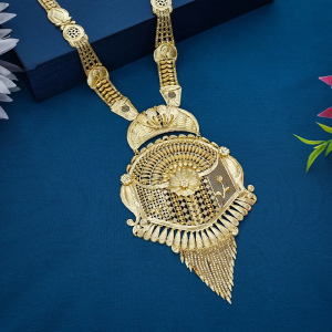 22K Gold Temple Floral Jali Necklace - NKSL7011SU2EA1
