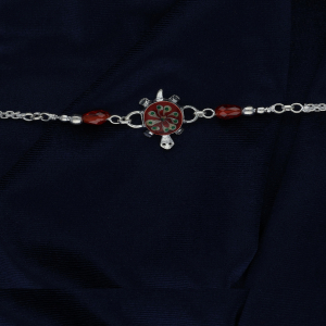 Silver Shell Rakhi