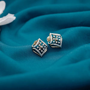 Diamond Floral Lace Earrings - DERR3721SU324L