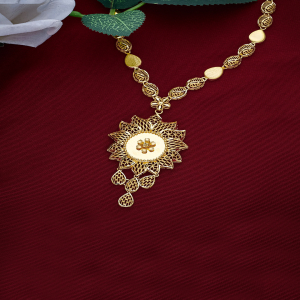 Turkish Mystique Long Gold Necklace-1060011066678AA S364