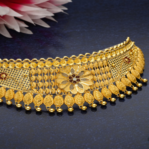 Traditional Bridal Gold Choker Necklace for Women-NCCS0603 S263