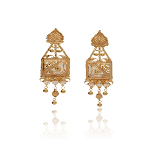 Gold Loom Earring-1060006879184AA S141