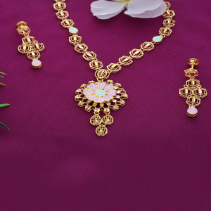 Azure Dreams Meenakari Necklace-1060009264901AA S364