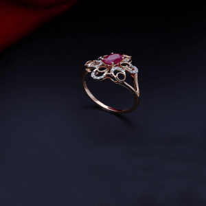 Rosebud Halo Ring
