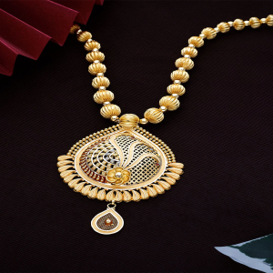 Queen's Grace Long Gold Necklace-NKSL3156S401